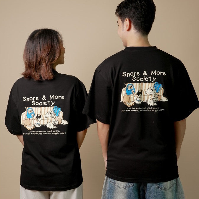 Strayandcool "Snore Society" Oversized T-shirt