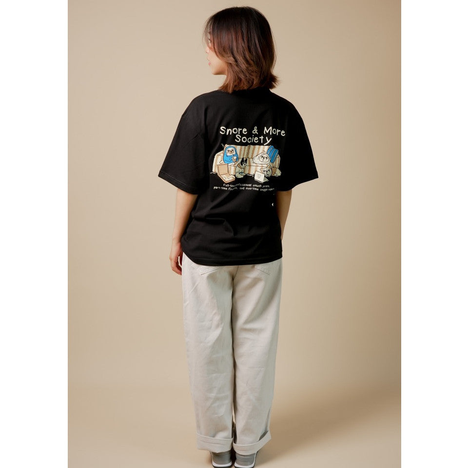 Strayandcool "Snore Society" Oversized T-shirt