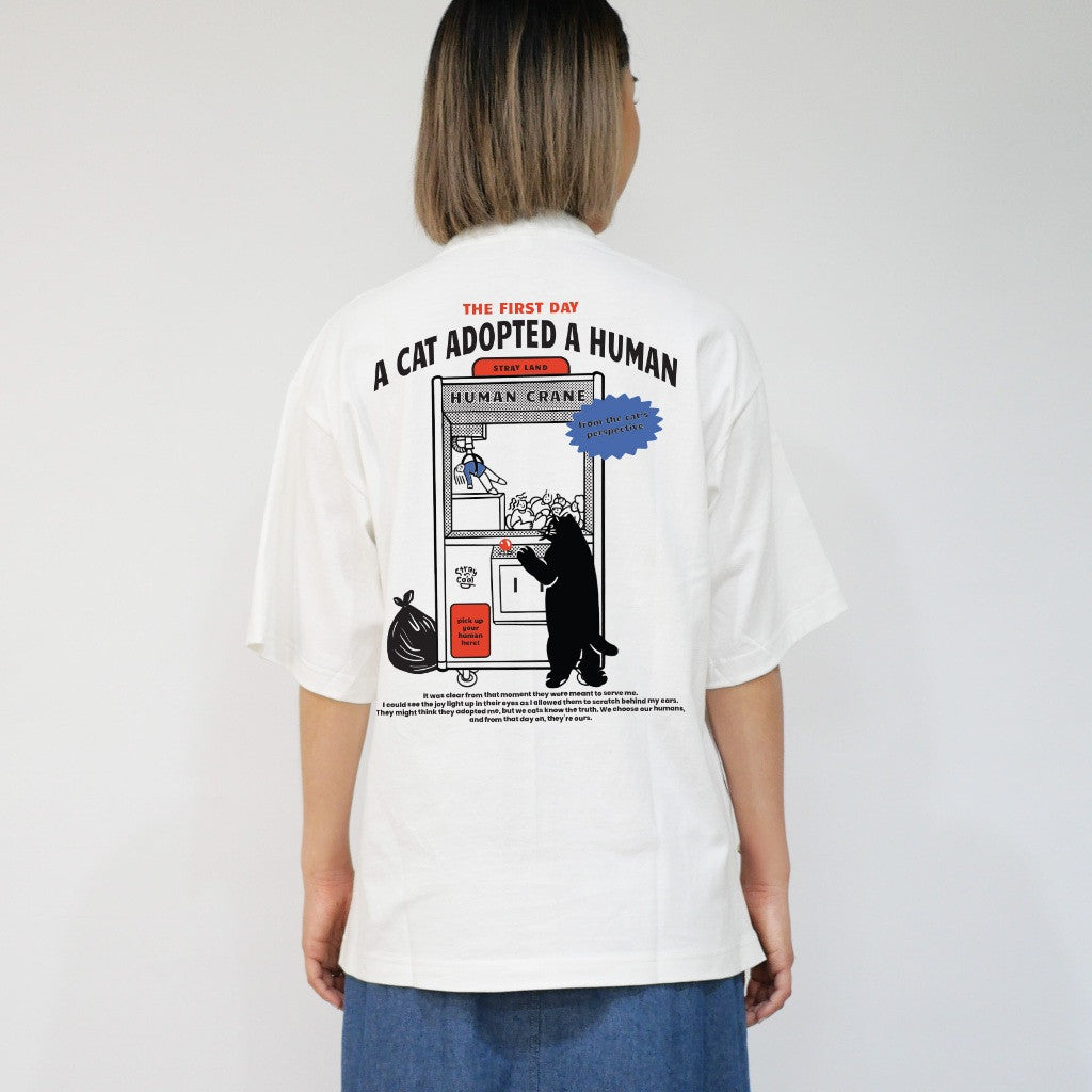Strayandcool "The reason why human call cat boss" Oversized T-shirt