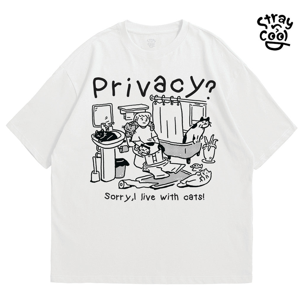 Strayandcool "Privacy ?" Oversized T-shirt
