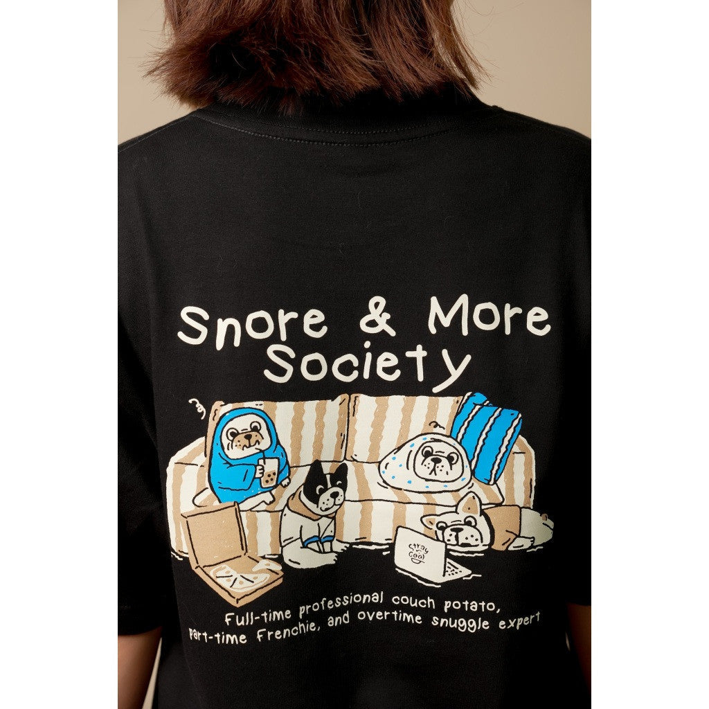 Strayandcool "Snore Society" Oversized T-shirt