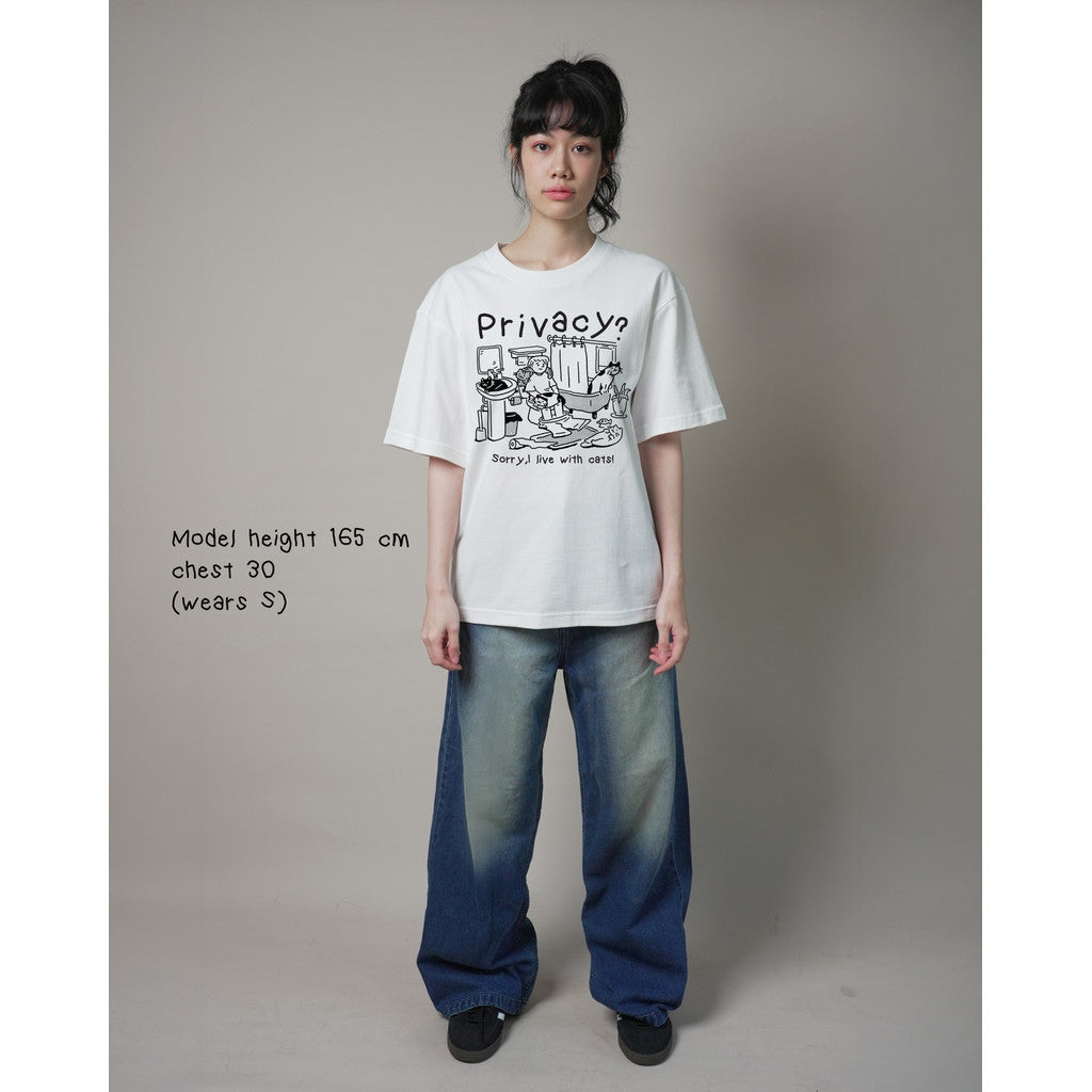Strayandcool "Privacy ?" Oversized T-shirt