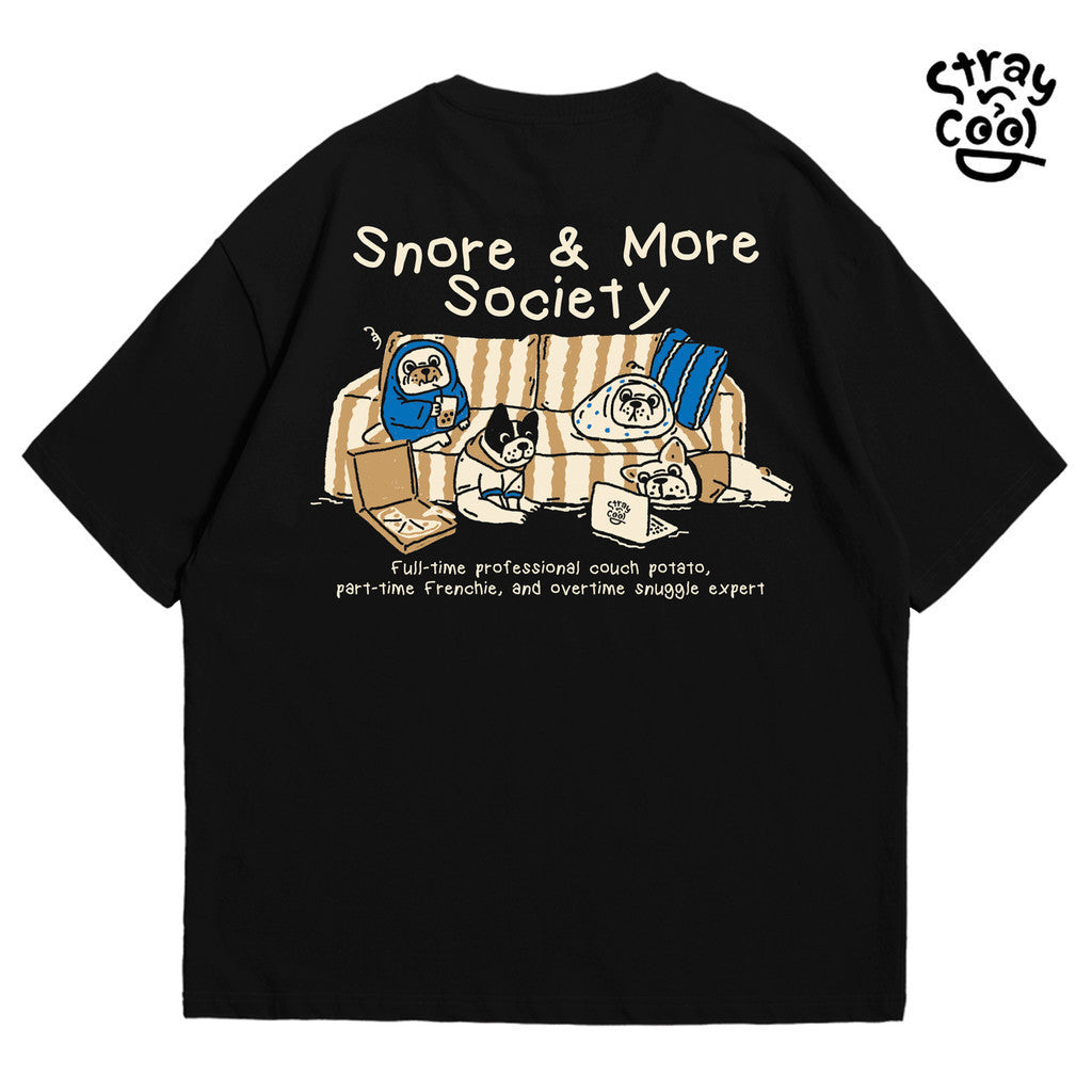 Strayandcool "Snore Society" Oversized T-shirt