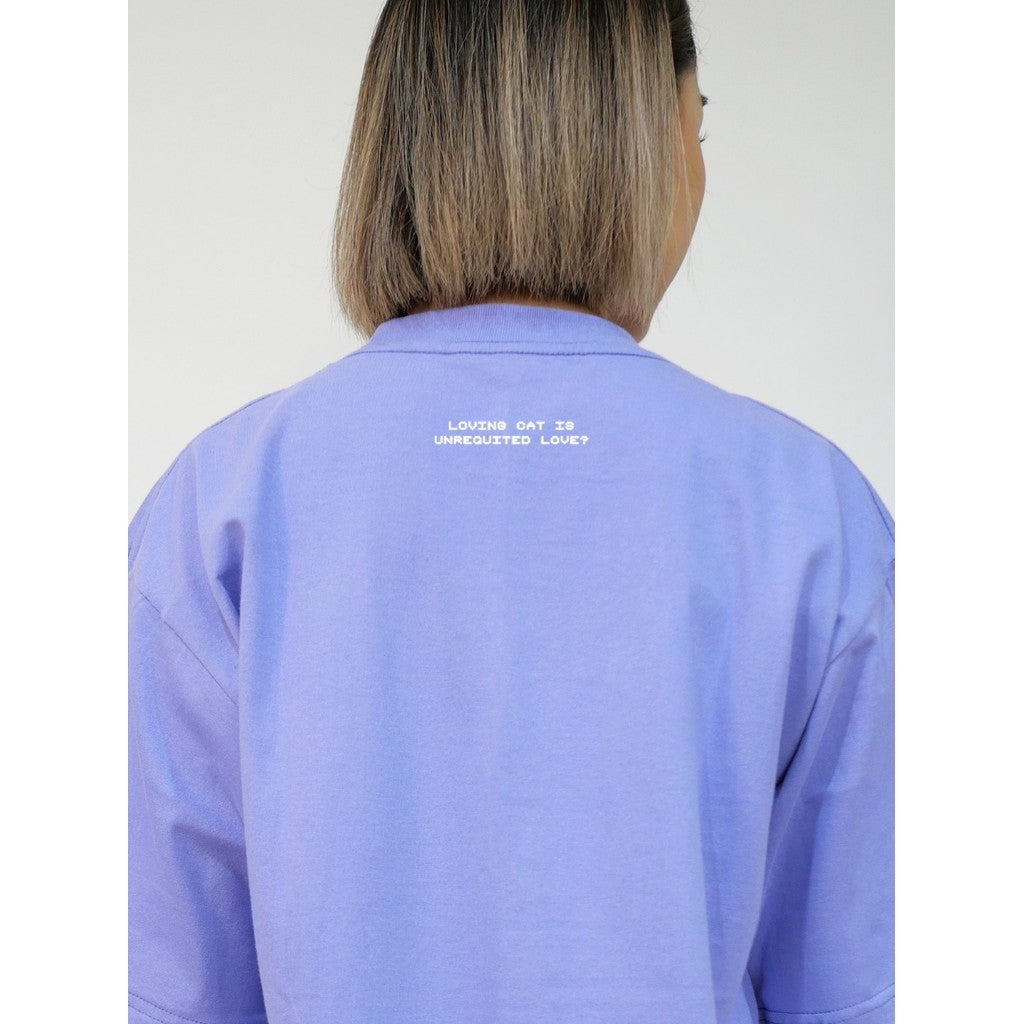 Strayandcool "I wonder if my cat loves me" Oversized T-shirt