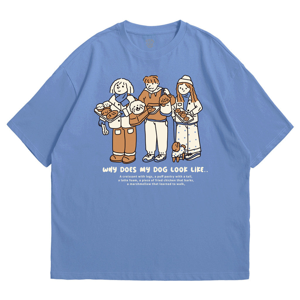 Strayandcool "Why does my dog look like..." Oversized T-shirt