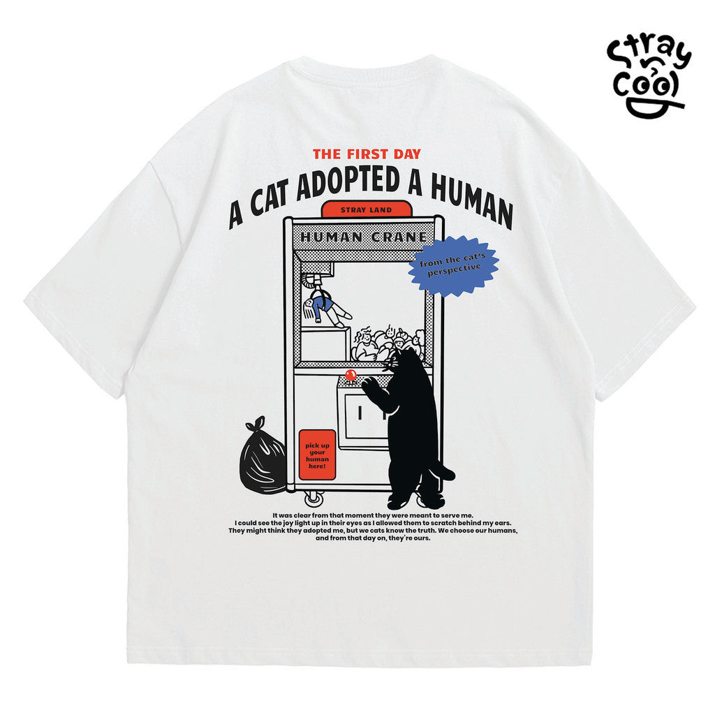 Strayandcool "The reason why human call cat boss" Oversized T-shirt