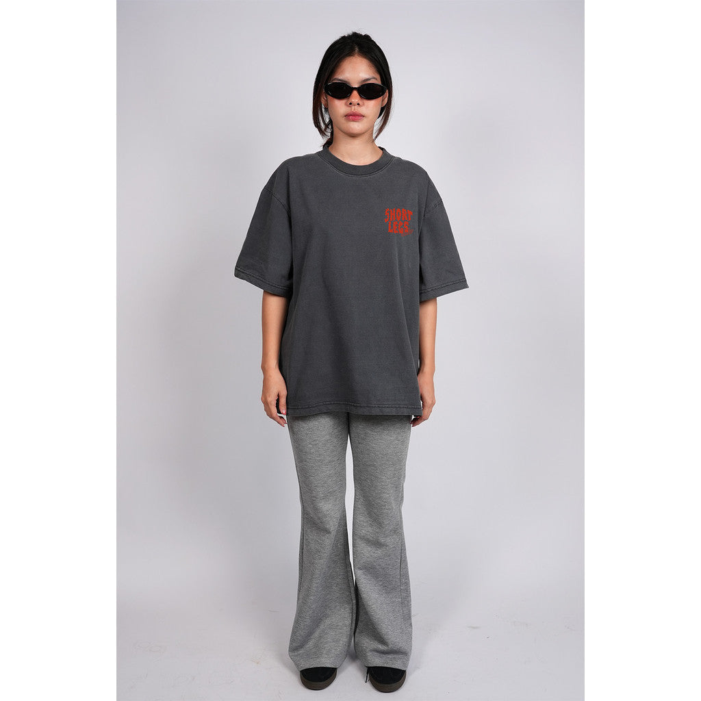 Strayandcool "Short Legs" Oversized T-shirt, Washed Fabric
