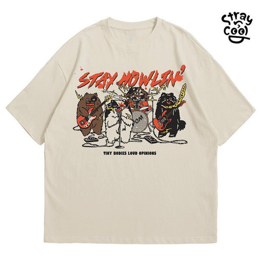 Strayandcool "Stay Howlin" Oversized T-shirt