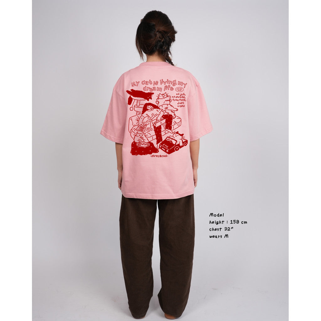 Strayandcool "Full time Meow" Oversized T-shirt
