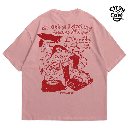 Strayandcool "Full time Meow" Oversized T-shirt