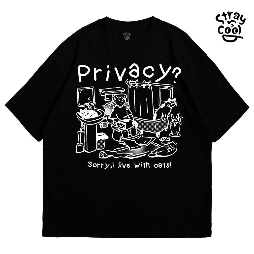 Strayandcool "Privacy ?" Oversized T-shirt