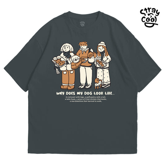 Strayandcool "Why does my dog look like..." Oversized T-shirt