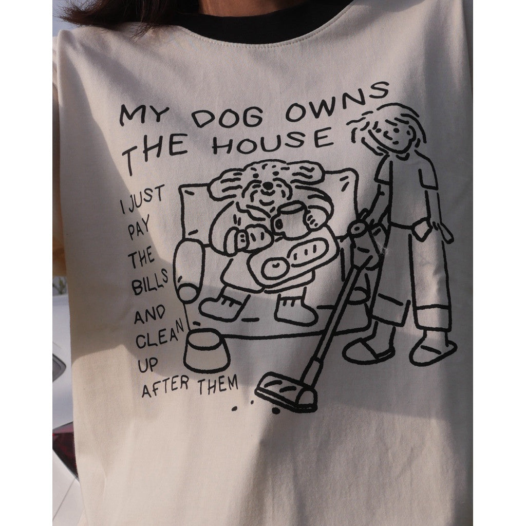 Strayandcool "My dog owns the house" Oversized T-shirt