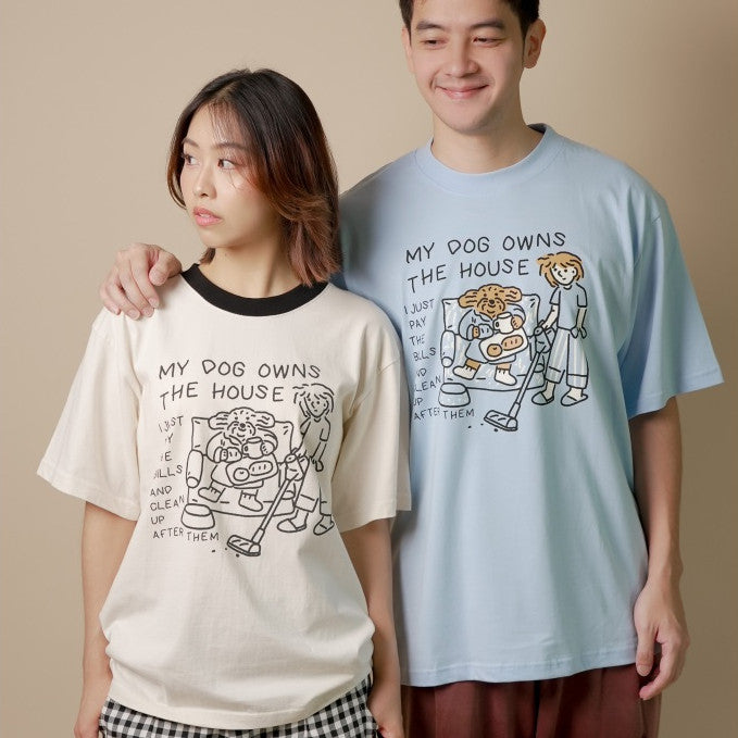 Strayandcool "My dog owns the house" Oversized T-shirt