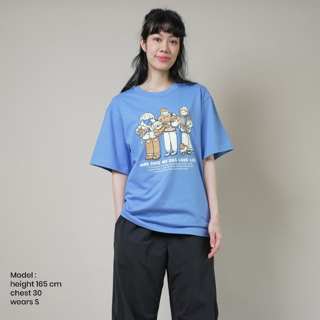 Strayandcool "Why does my dog look like..." Oversized T-shirt