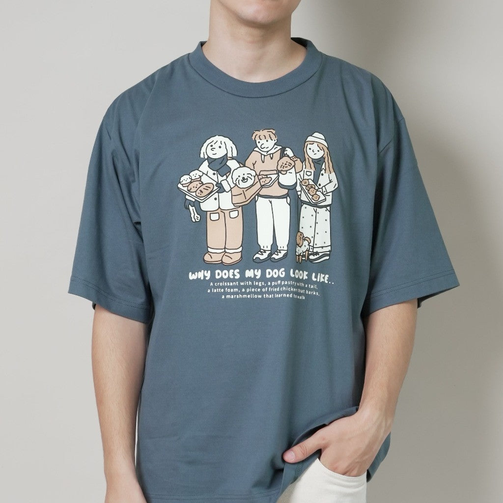 Strayandcool "Why does my dog look like..." Oversized T-shirt