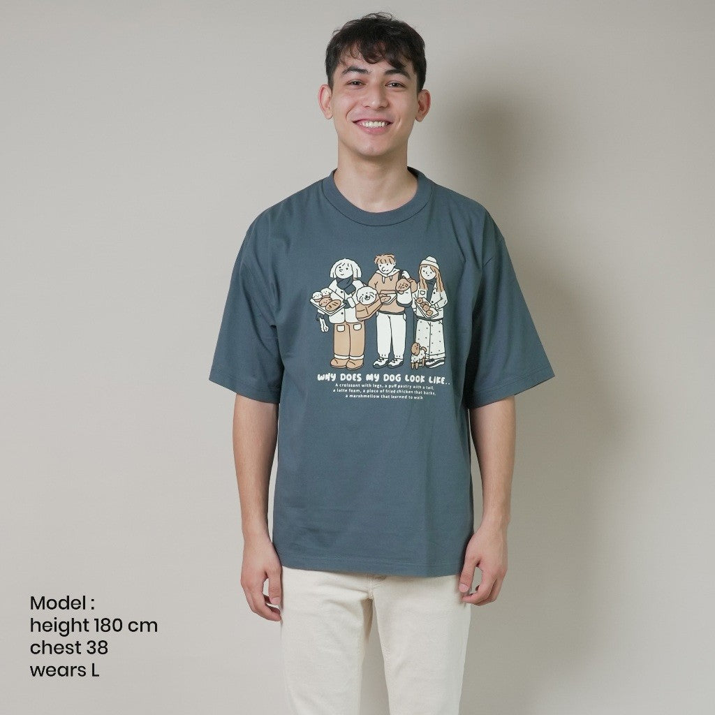 Strayandcool "Why does my dog look like..." Oversized T-shirt
