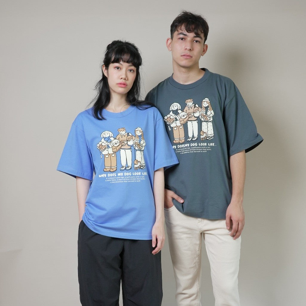 Strayandcool "Why does my dog look like..." Oversized T-shirt