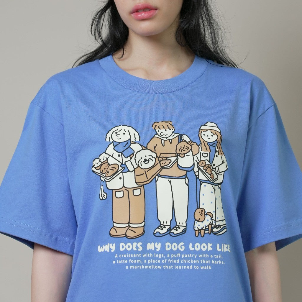 Strayandcool "Why does my dog look like..." Oversized T-shirt