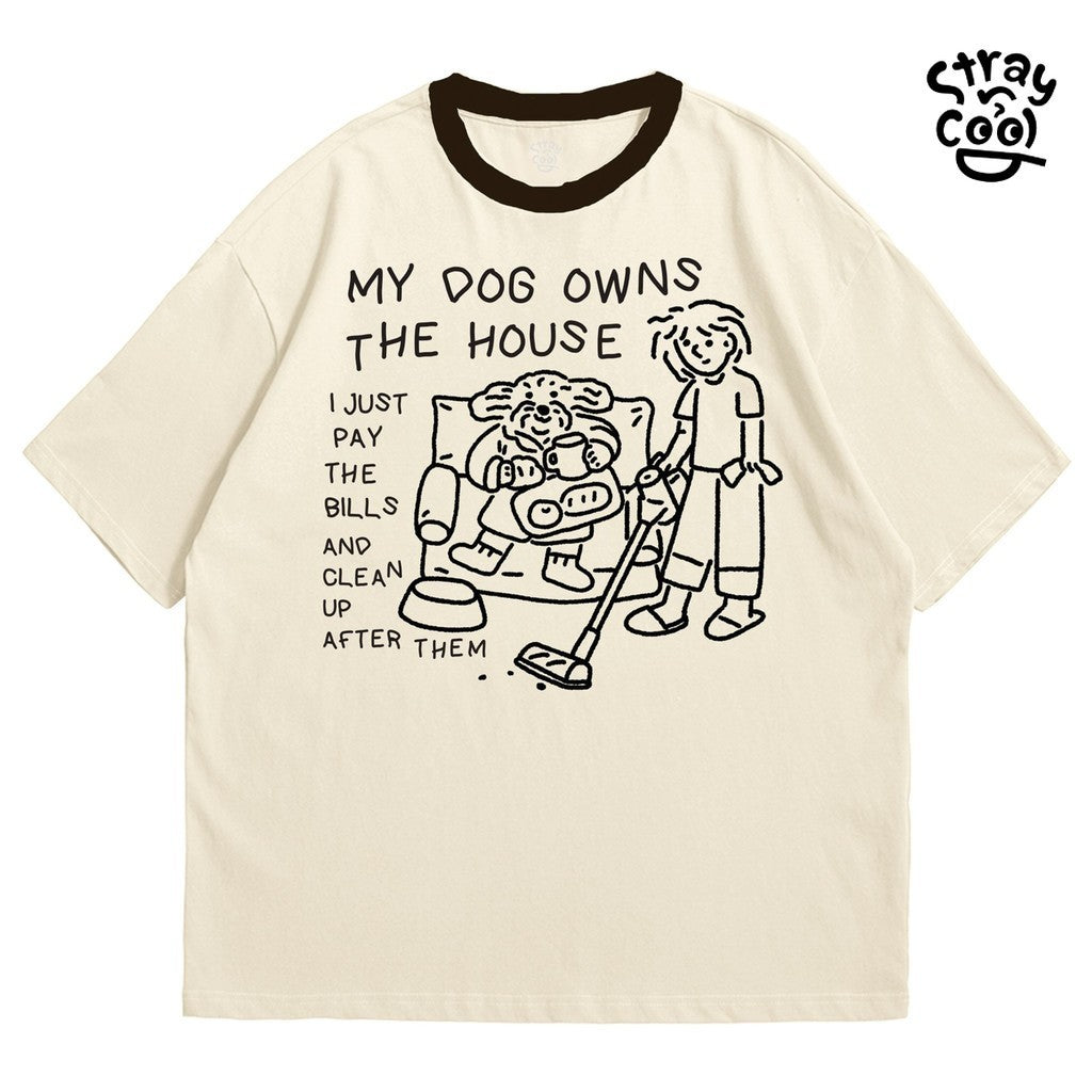 Strayandcool "My dog owns the house" Oversized T-shirt